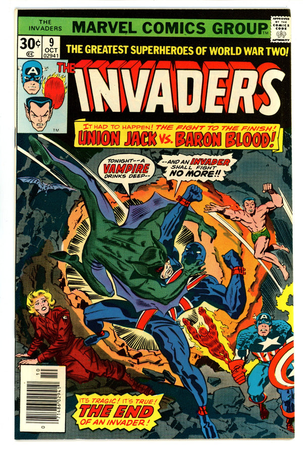 The Invaders Vol 1 9 VF/NM (9.0) (1976)