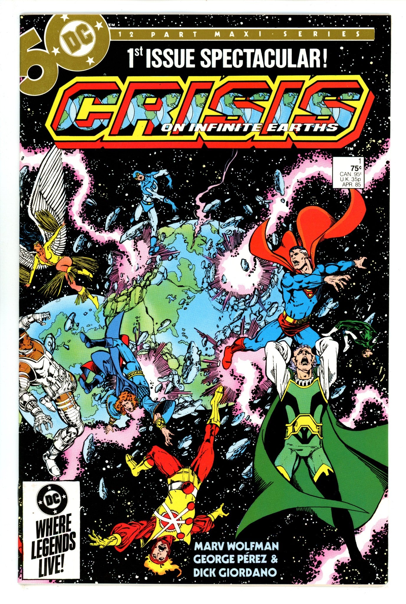 Crisis on Infinite Earths 1 VF/NM (9.0) (1985) 