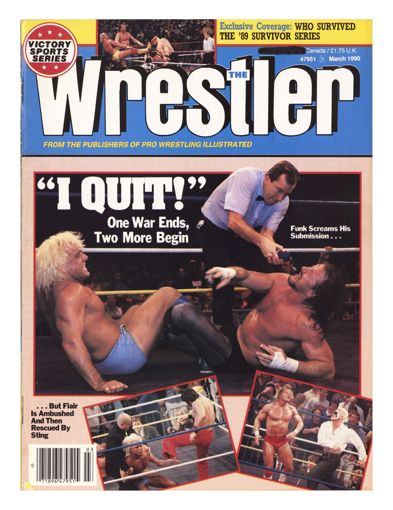 The Wrestler Magazine March Low Grade (1990) 