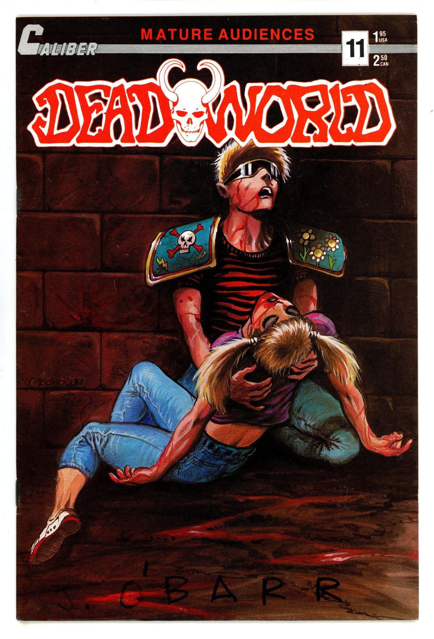 Deadworld Vol 1 11 VG/FN (5.0) (1989) Signed x2 Cover James O'Barr & Vincent Locke 