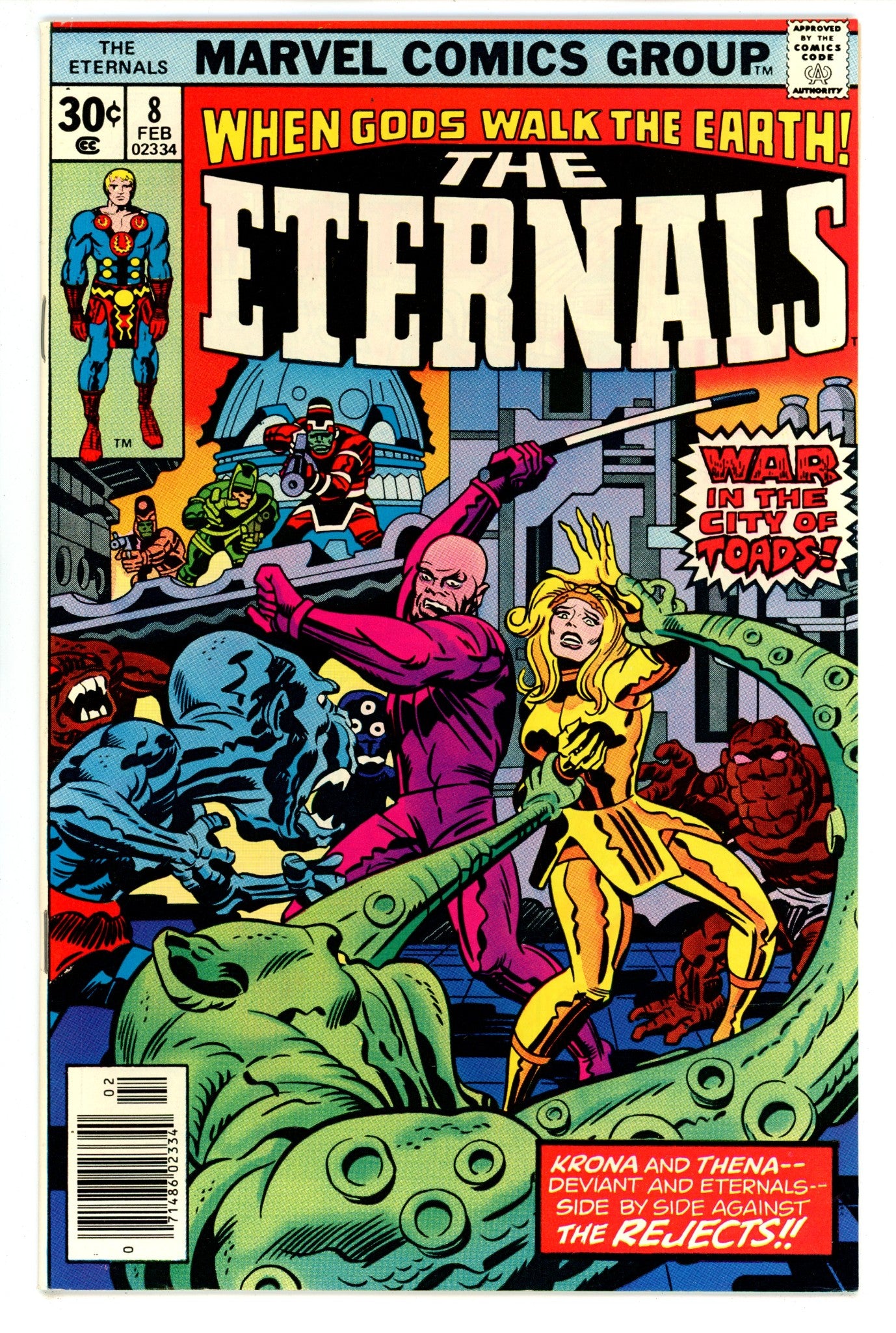 The Eternals Vol 1 8  VF/NM (9.0)  (1977)   