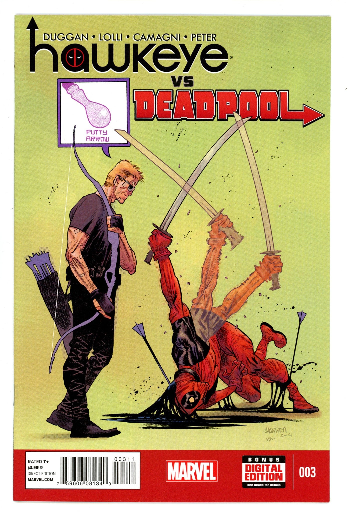 Hawkeye vs. Deadpool Vol 5 3 High Grade (2015) 