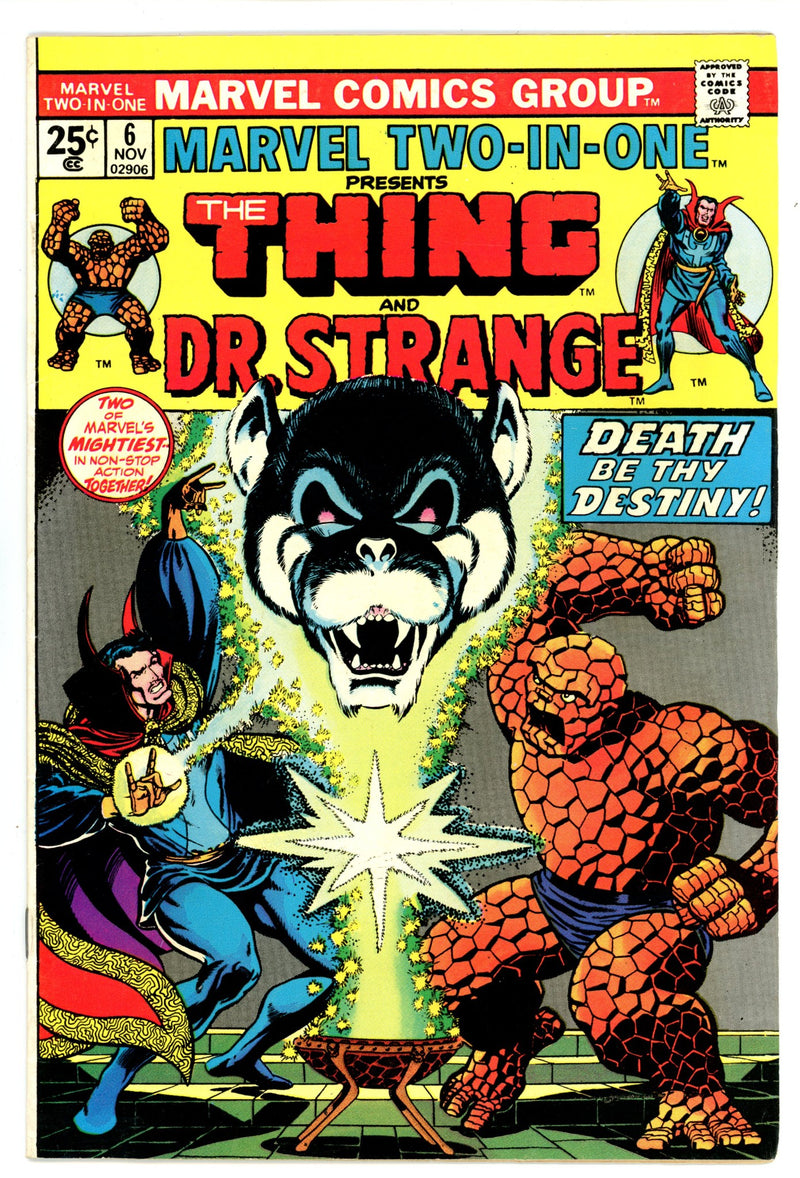 Marvel Two-in-One Vol 1 6 Mid Grade (1974) 