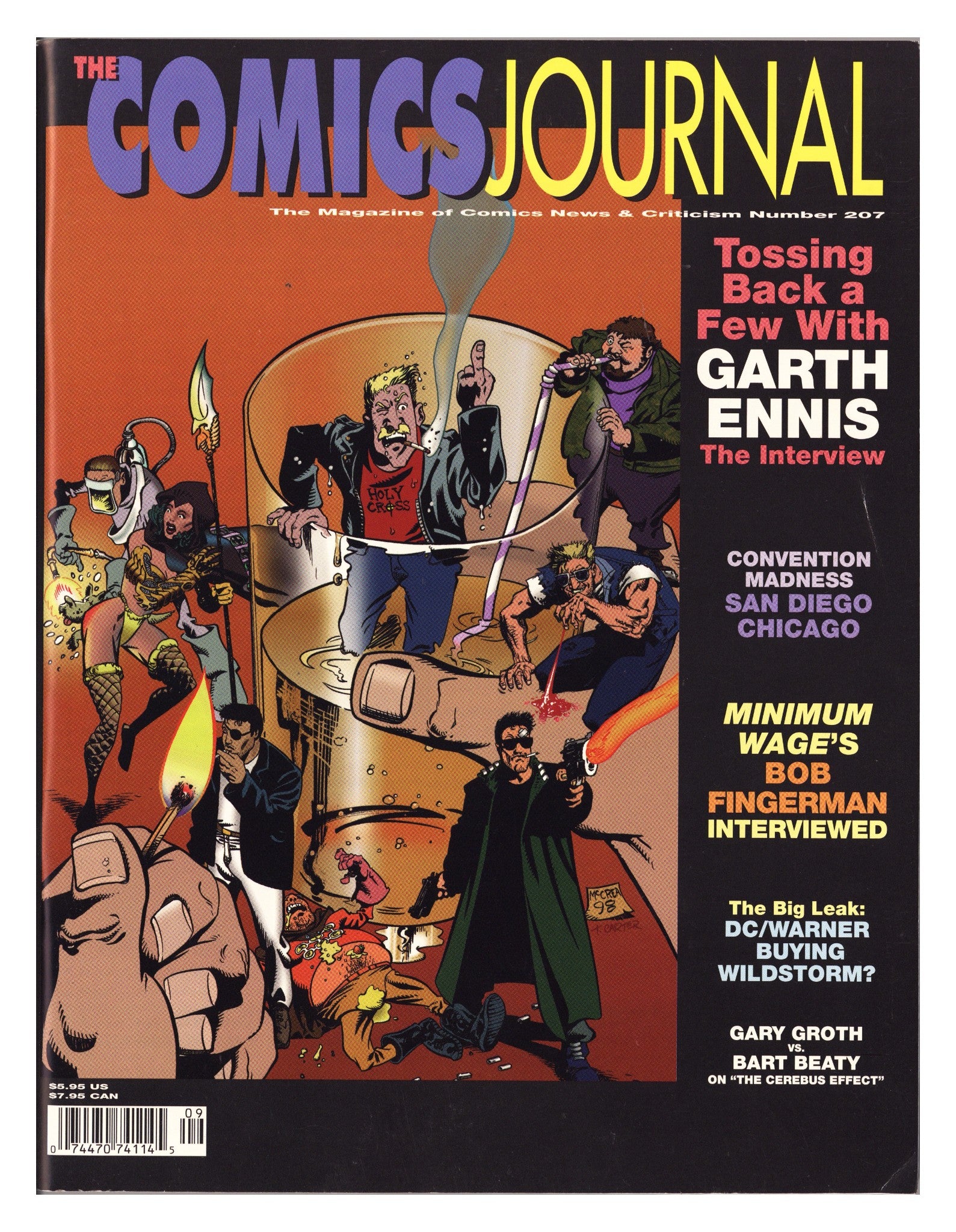 The Comics Journal 207 Mid Grade (1998) 