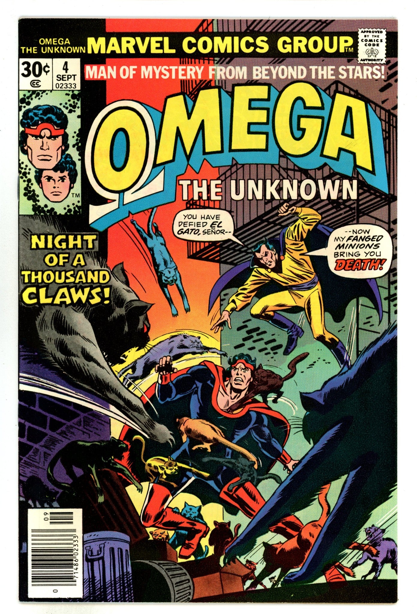Omega the Unknown Vol 1 4 VF/NM (9.0) (1976) 