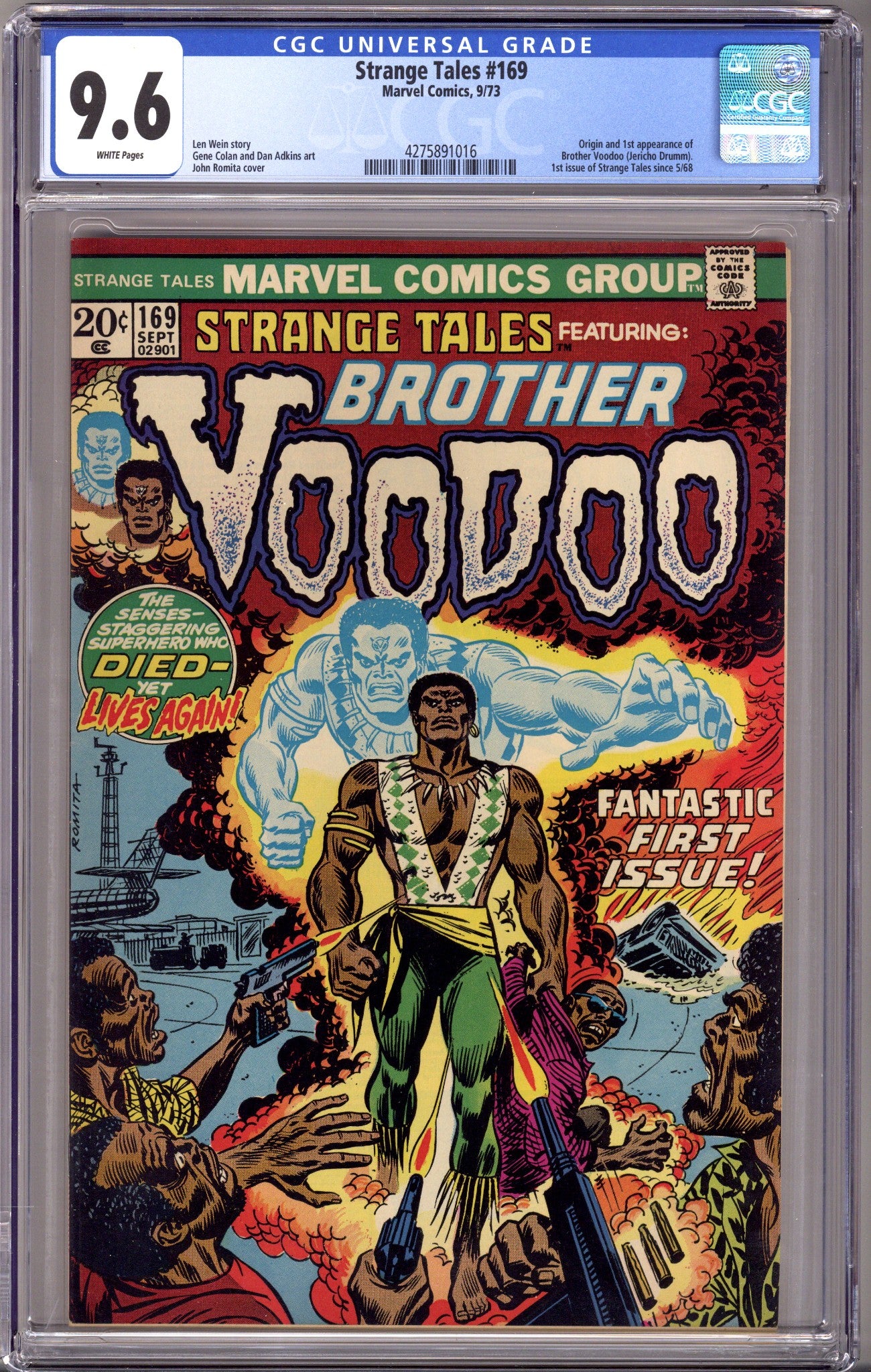Strange Tales Vol 1 169 CGC 9.6 (NM+) (1973) 
