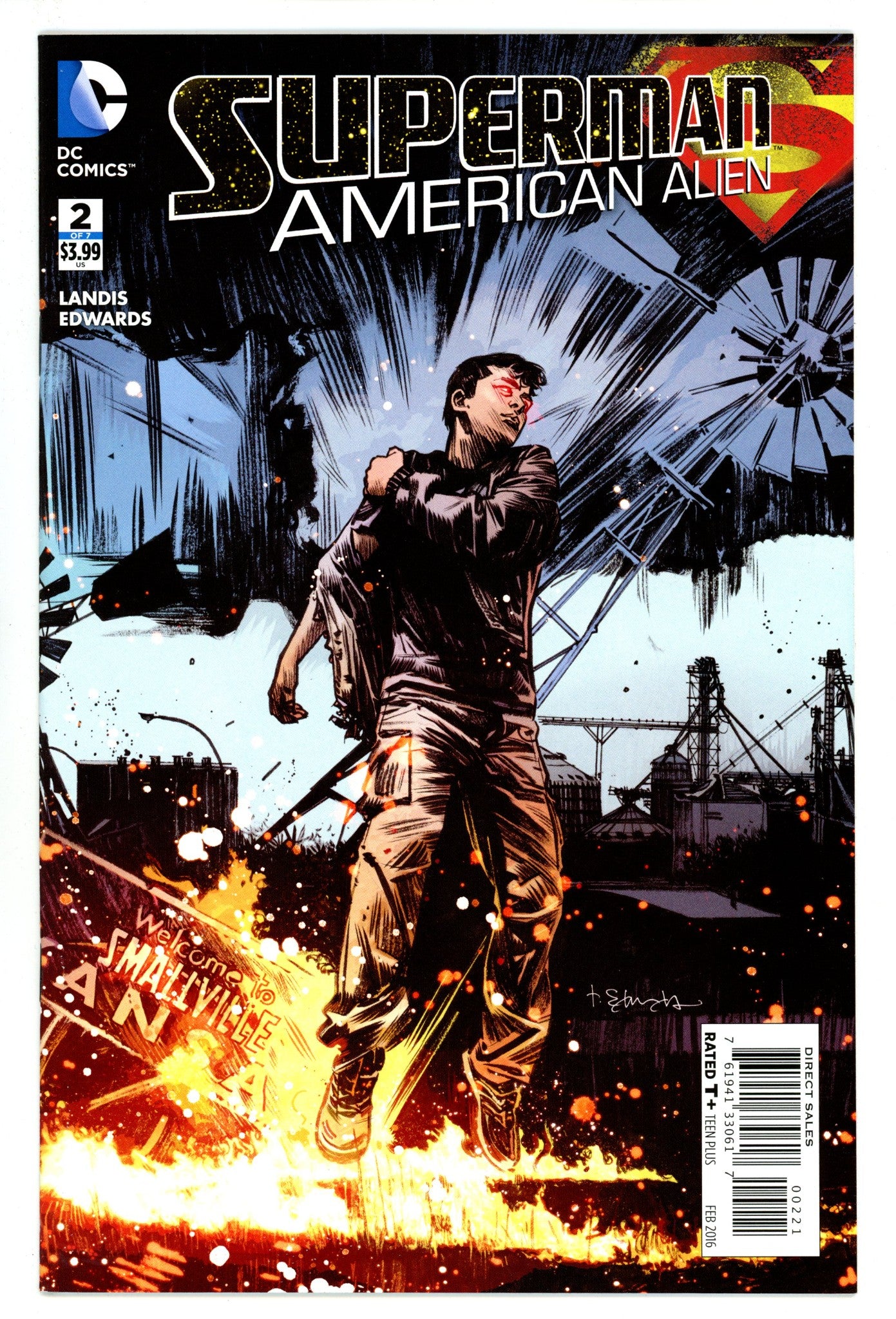 Superman: American Alien 2 High Grade (2016) Lee Incentive Variant 