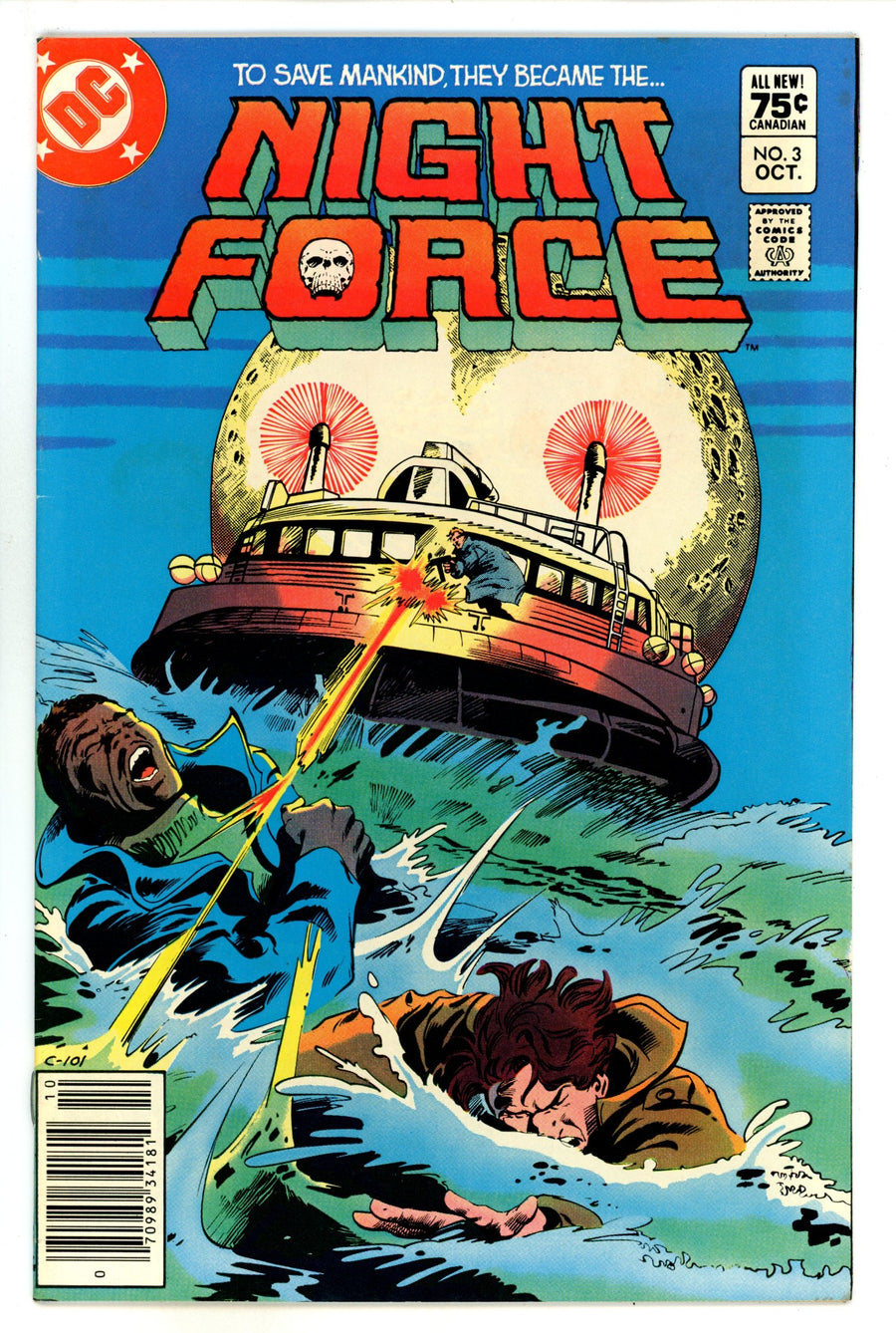 The Night Force Vol 1 3 VF+ (8.5) (1982) Canadian Price Variant 