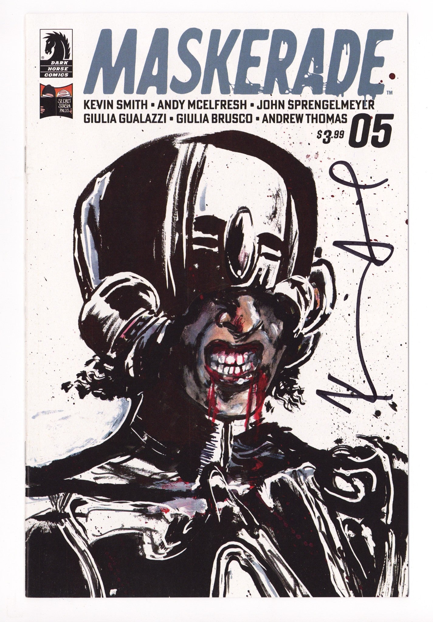 Maskerade 5 High Grade (2023) Kline Variant Signed x1 Cover Kevin Smith 