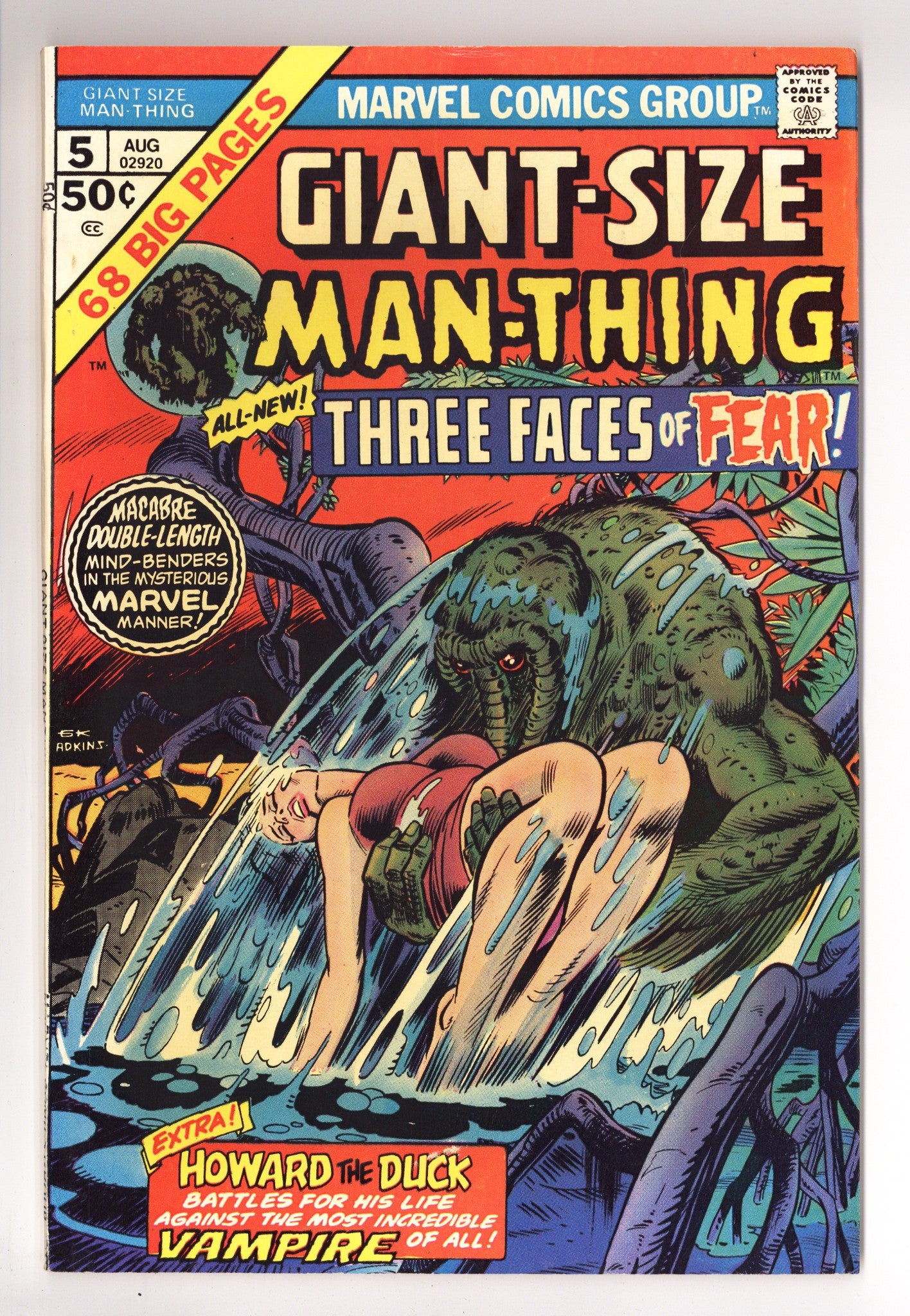 Giant-Size Man-Thing 5 FN+ (6.5) (1975) 