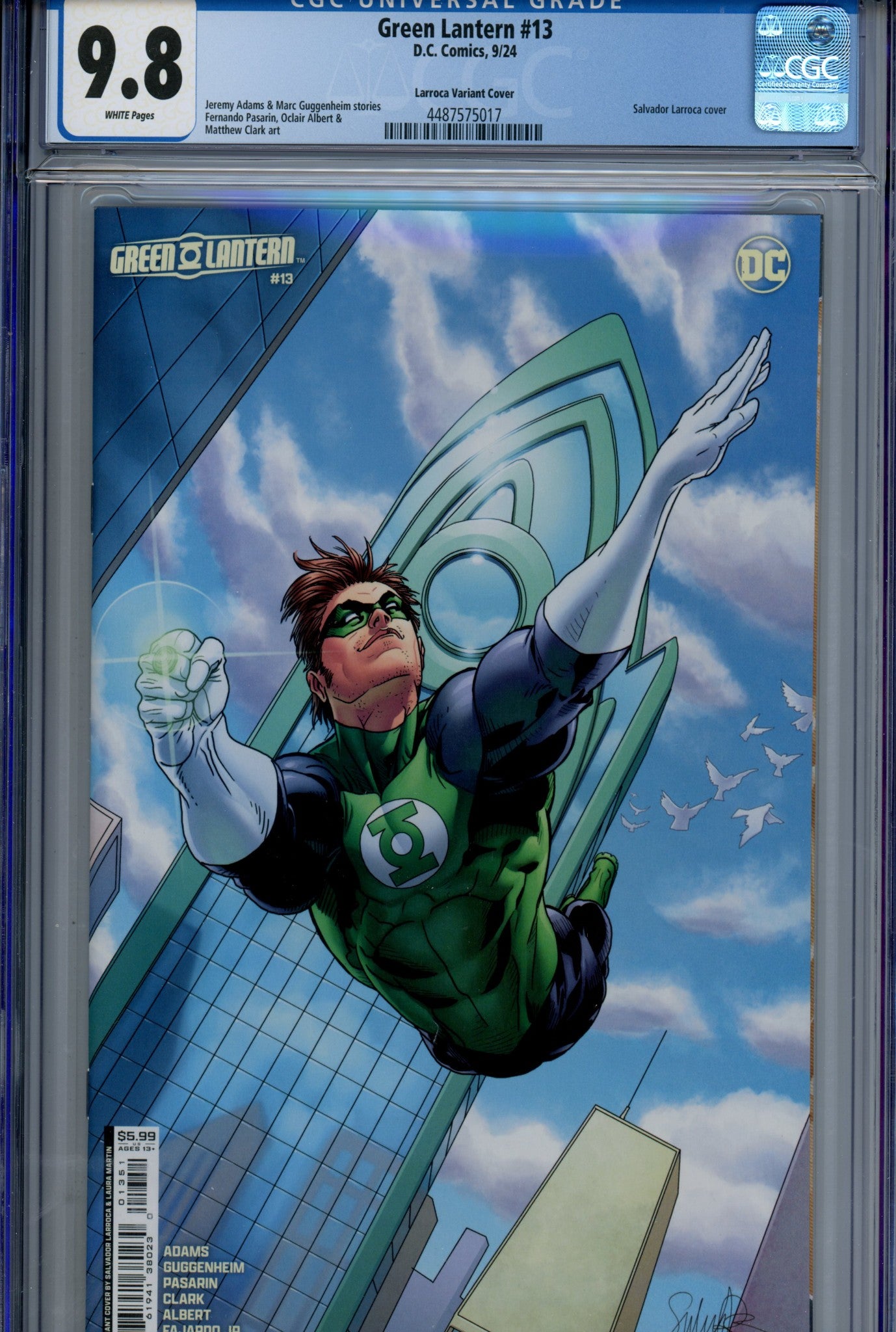 Green Lantern Vol 8 13 CGC 9.8 (NM/M) (2024) Larroca Variant 
