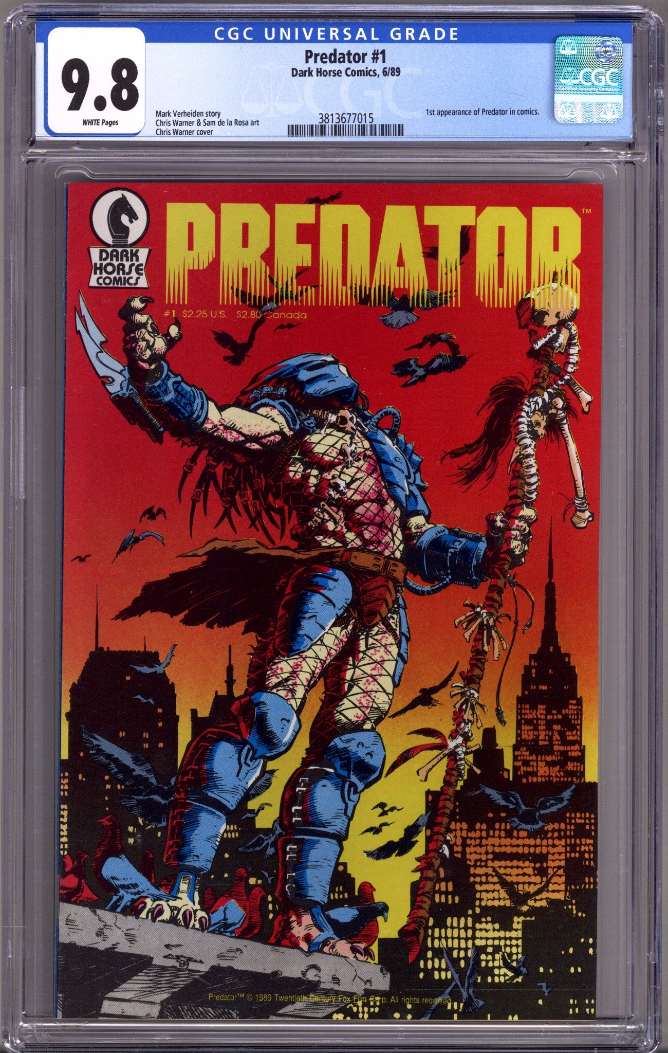 Predator Vol 1 1 CGC 9.8 (NM/M) (1989) 