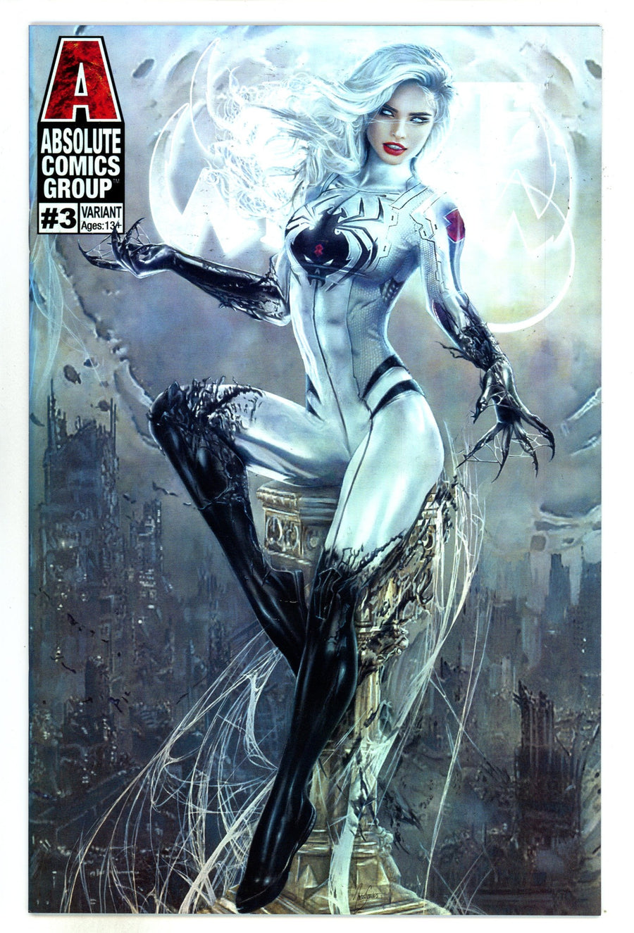 White Widow 3 VF+ (8.5) Eclipse Holofoil (2019) Sanders Exclusive Variant 