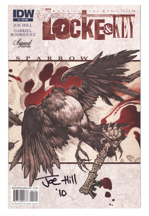 Locke & Key: Keys to the Kingdom 1 FN (6.0) (2010) Rodriguez Incentive Variant Signed x1 Cover Joe Hill