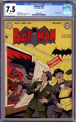 Batman Vol 1 53 CGC 7.5 (VF-) Small Crack (1949) thumbnail