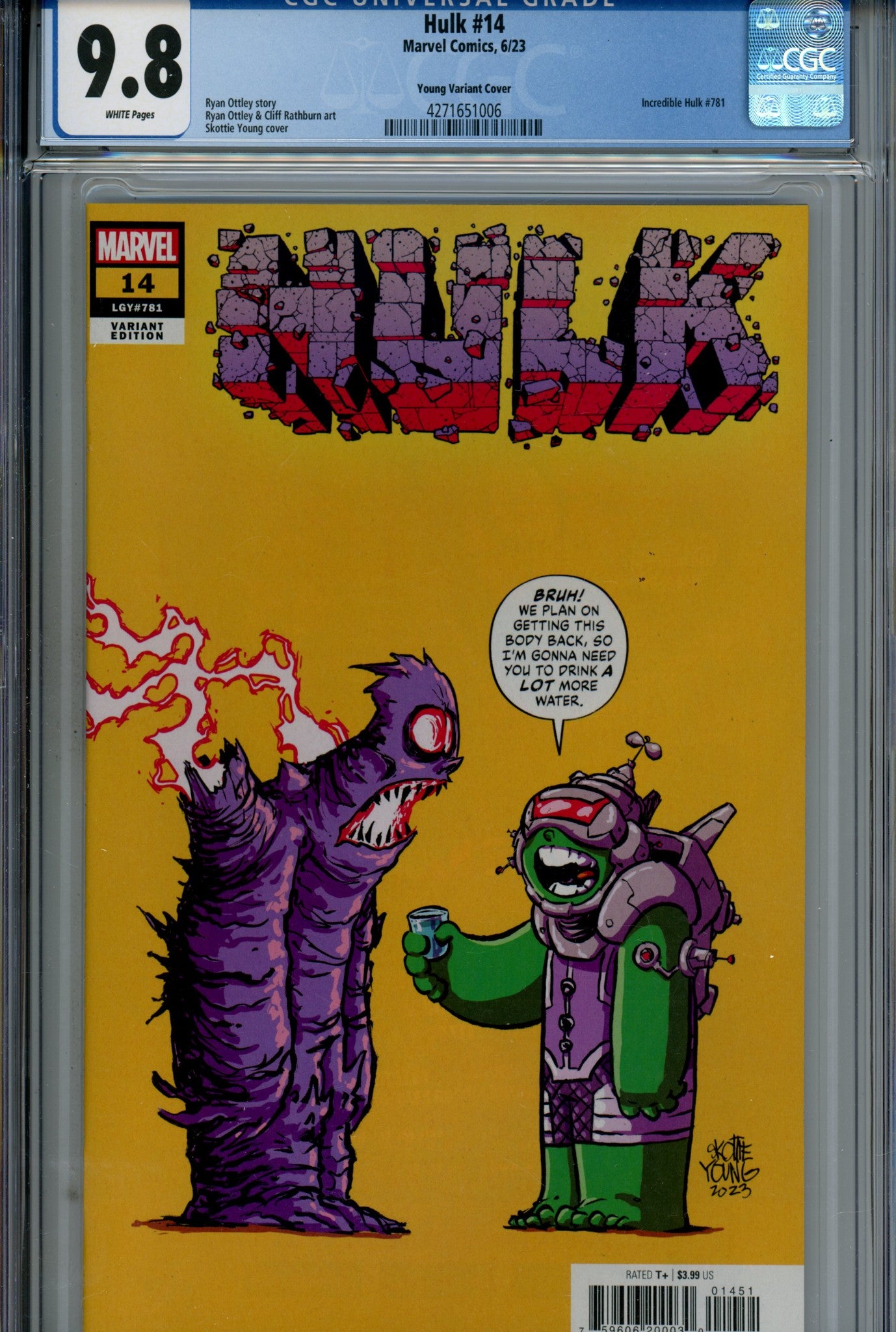 Hulk Vol 4 14 Young Variant 9.8 (2023)