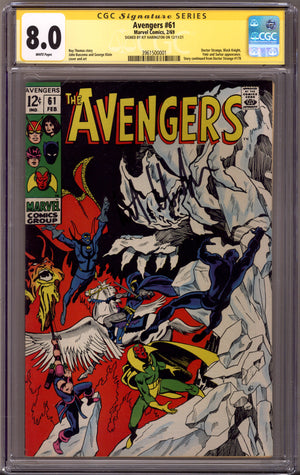 The Avengers Vol 1 61 CGC 8.0 (VF) (1969) Signed x1 Cover Kit Harington
