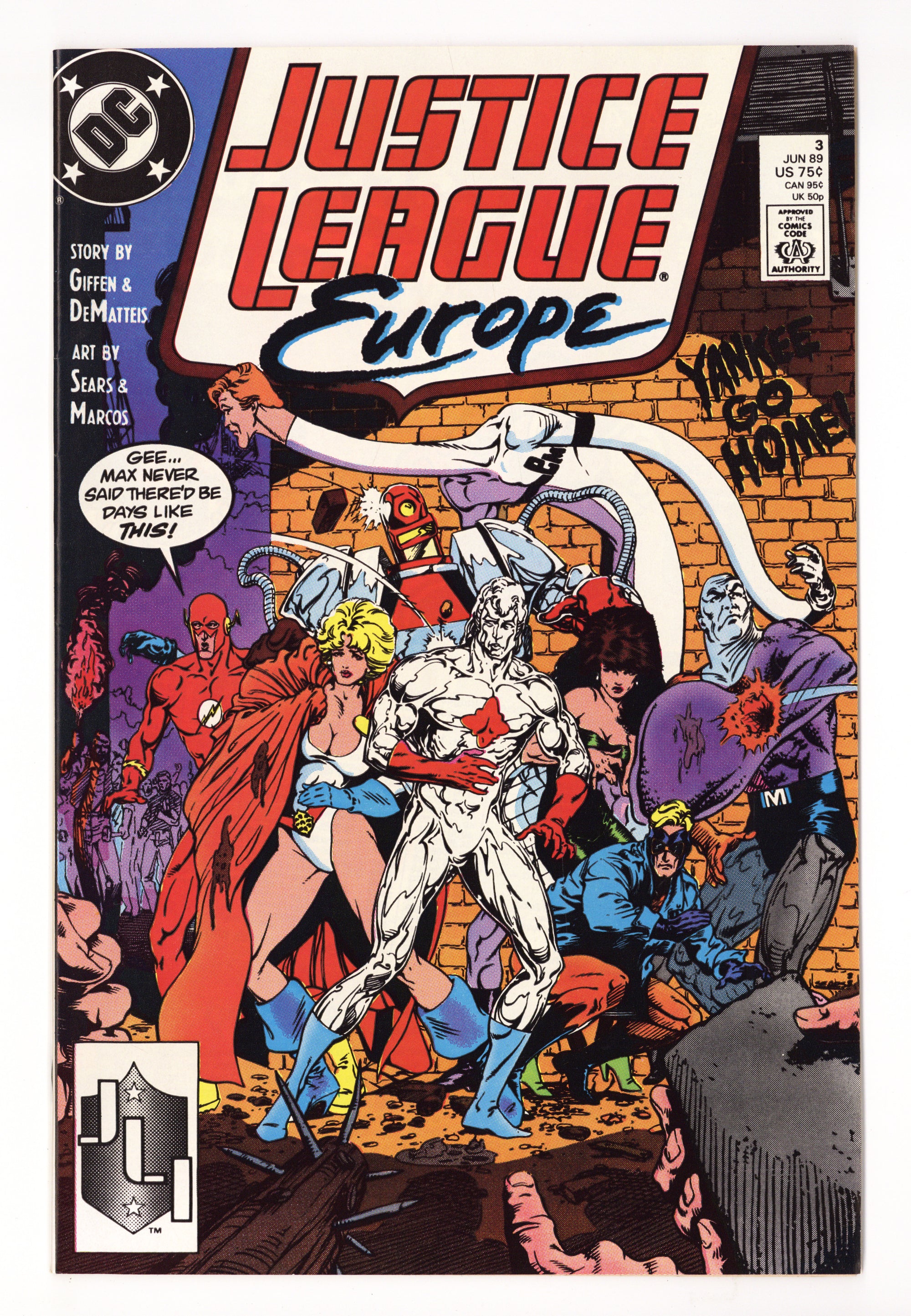 Justice League Europe 3 High Grade (1989) 