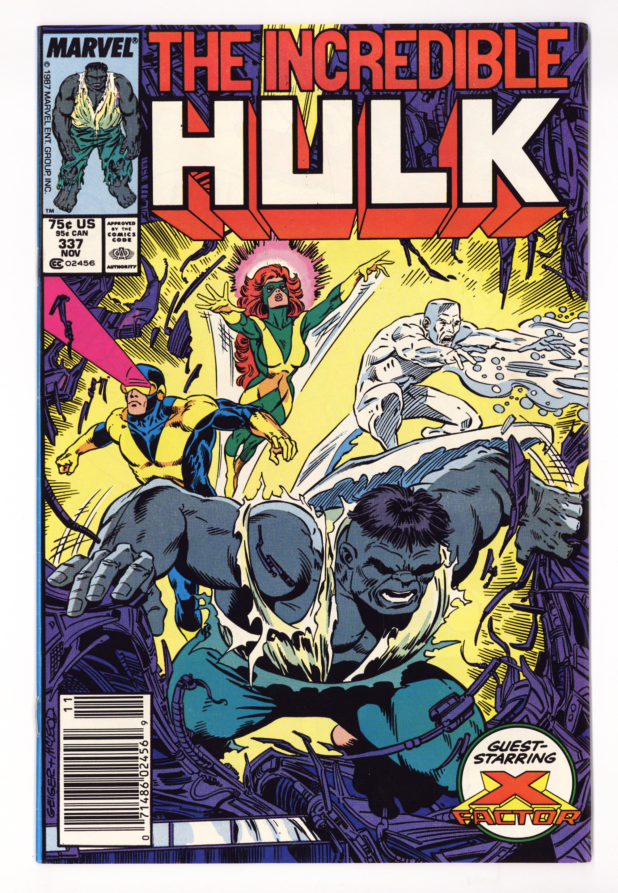 The Incredible Hulk Vol 1 337  VF+ (8.5)   (1987)     Newsstand  