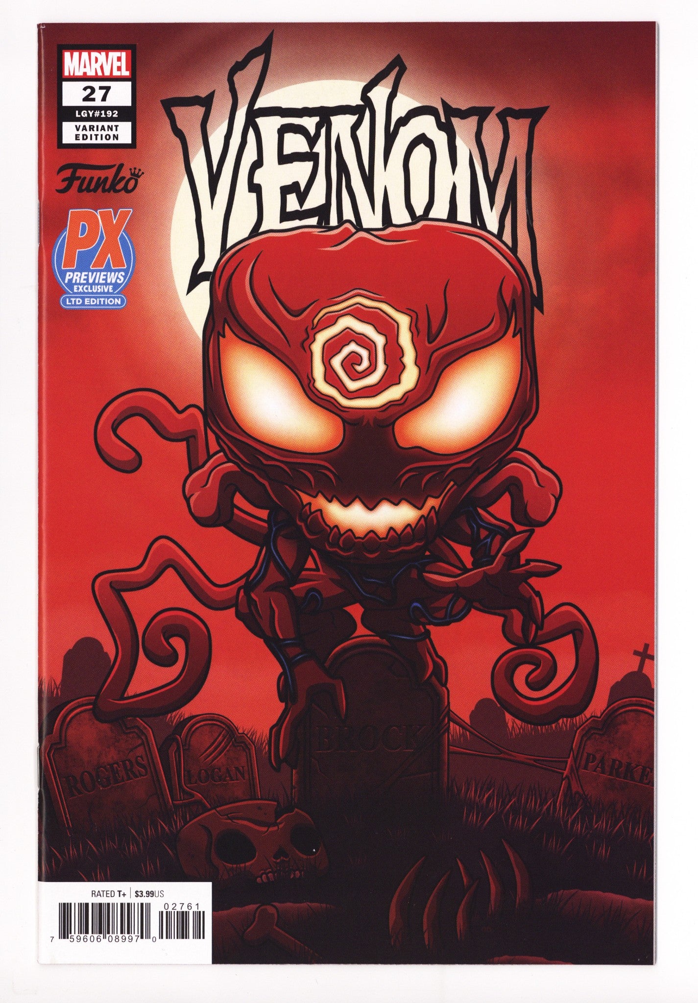 Venom Vol 4 27 (192) NM- (9.2) (2020) Funko Exclusive Variant 