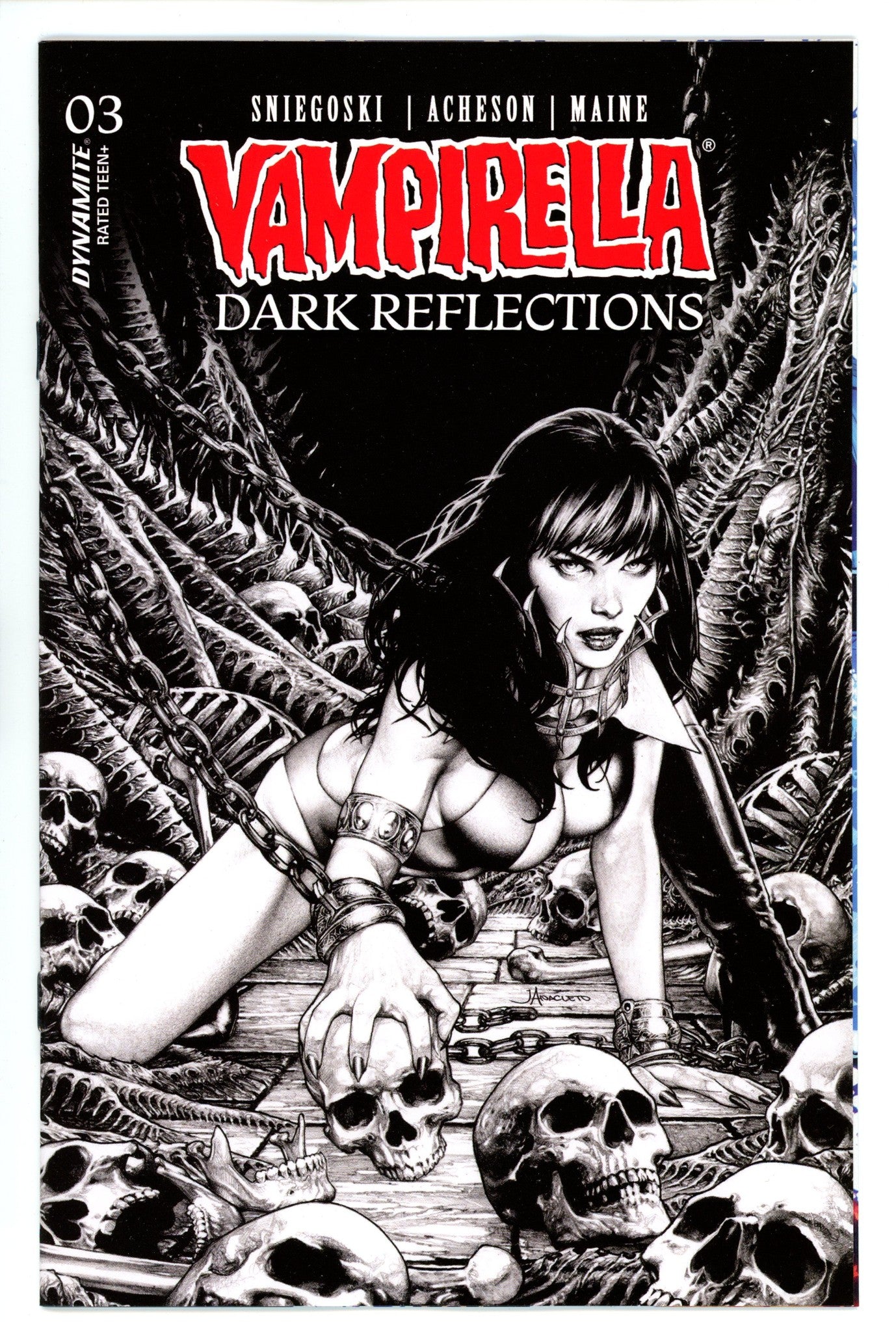 Vampirella Dark Reflections 3 Anacleto Line Art Variant (2024)