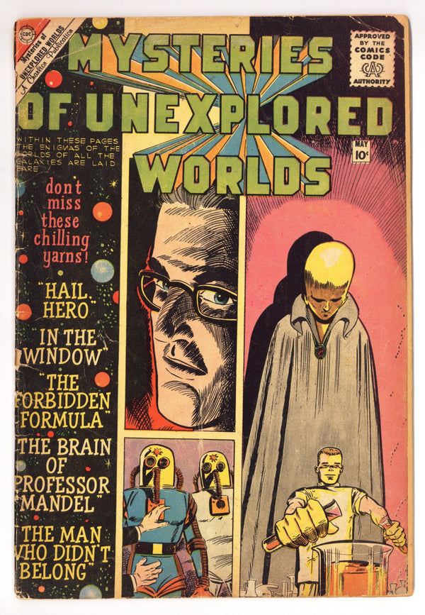 Mysteries of Unexplored Worlds 18 PR (0.5) Cover Detached (1960)