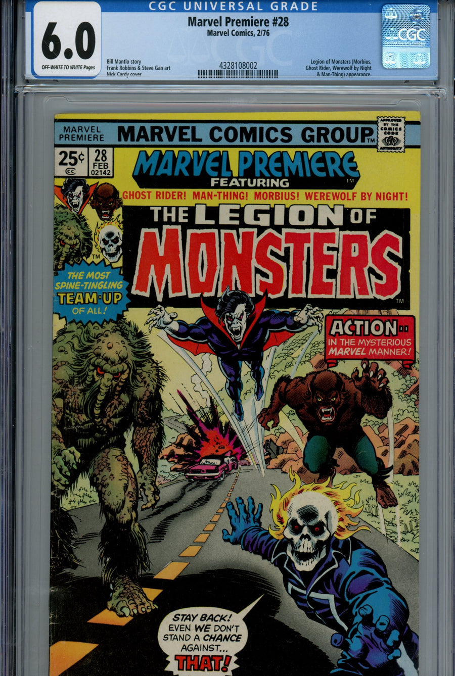 Marvel Premiere  28 CGC 6.0 (FN)  (1976)  