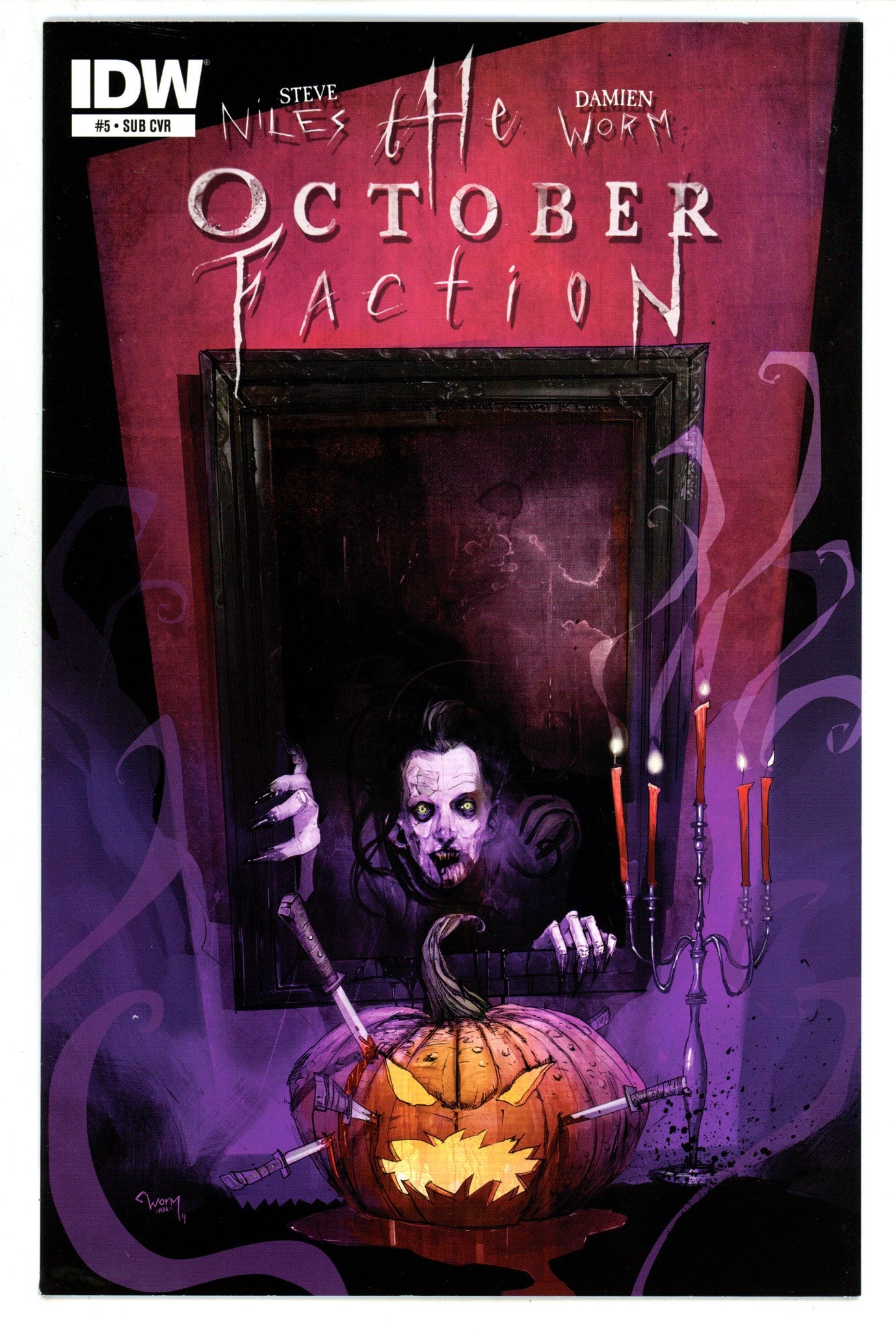 The October Faction 5 High Grade (2015) Worm Variant 