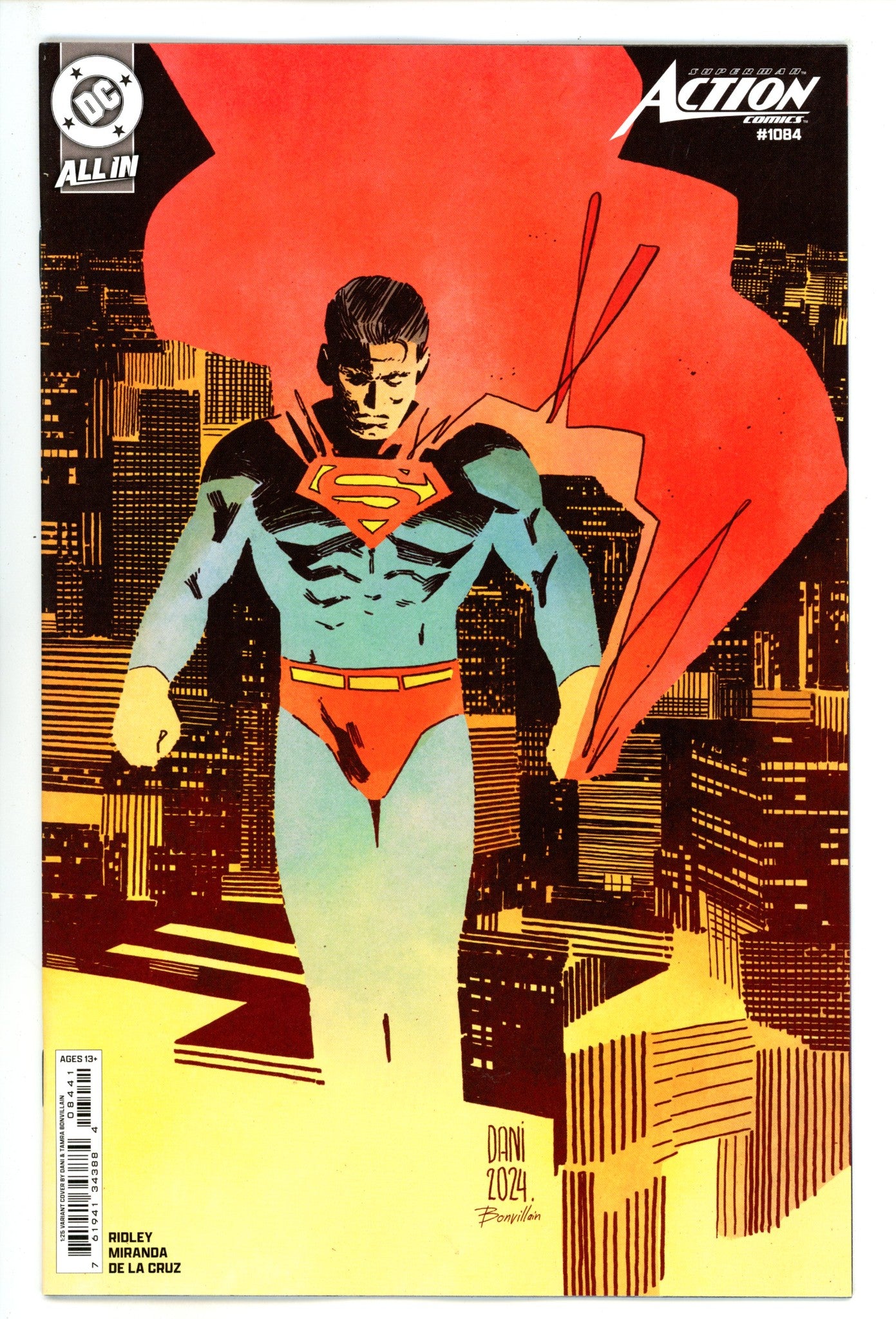 Action Comics Vol 3 1084 Dani Incentive Variant NM+ (2025)