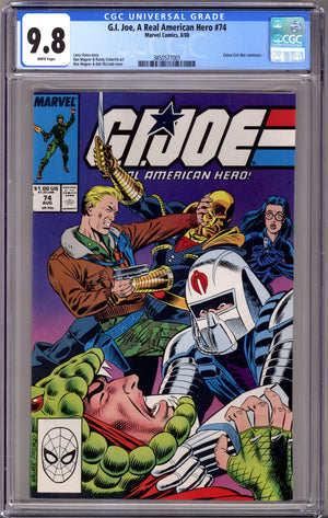 G.I. Joe, A Real American Hero 74 CGC 9.8 (NM/M) (1988)