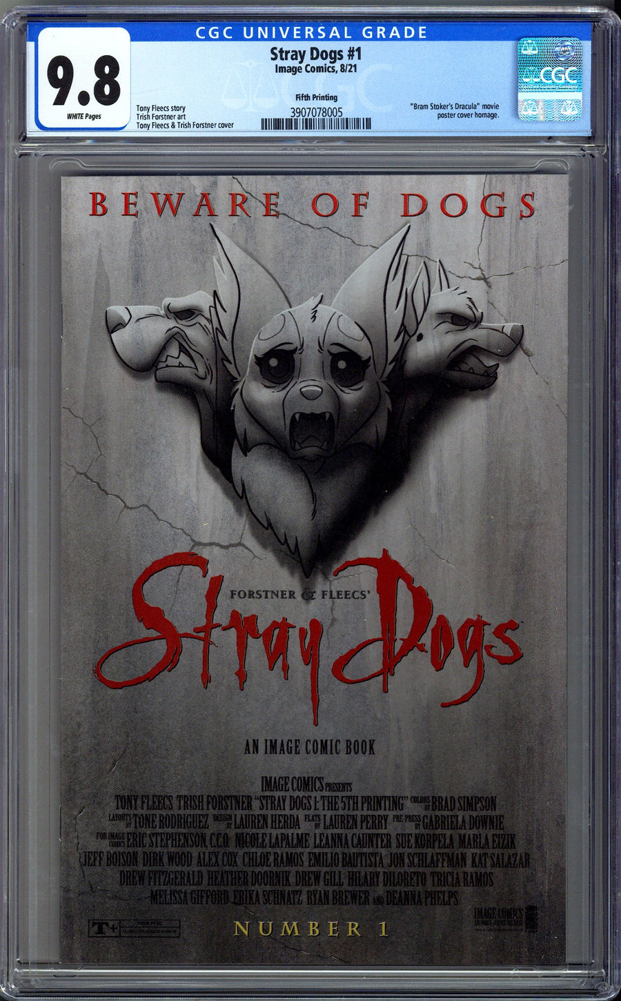 Stray Dogs 1 CGC 9.8 (NM/M) (2021) 5th Print 
