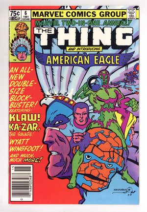 Marvel Two-in-One Annual Vol 1 6 VF (8.0) (1981) Newsstand