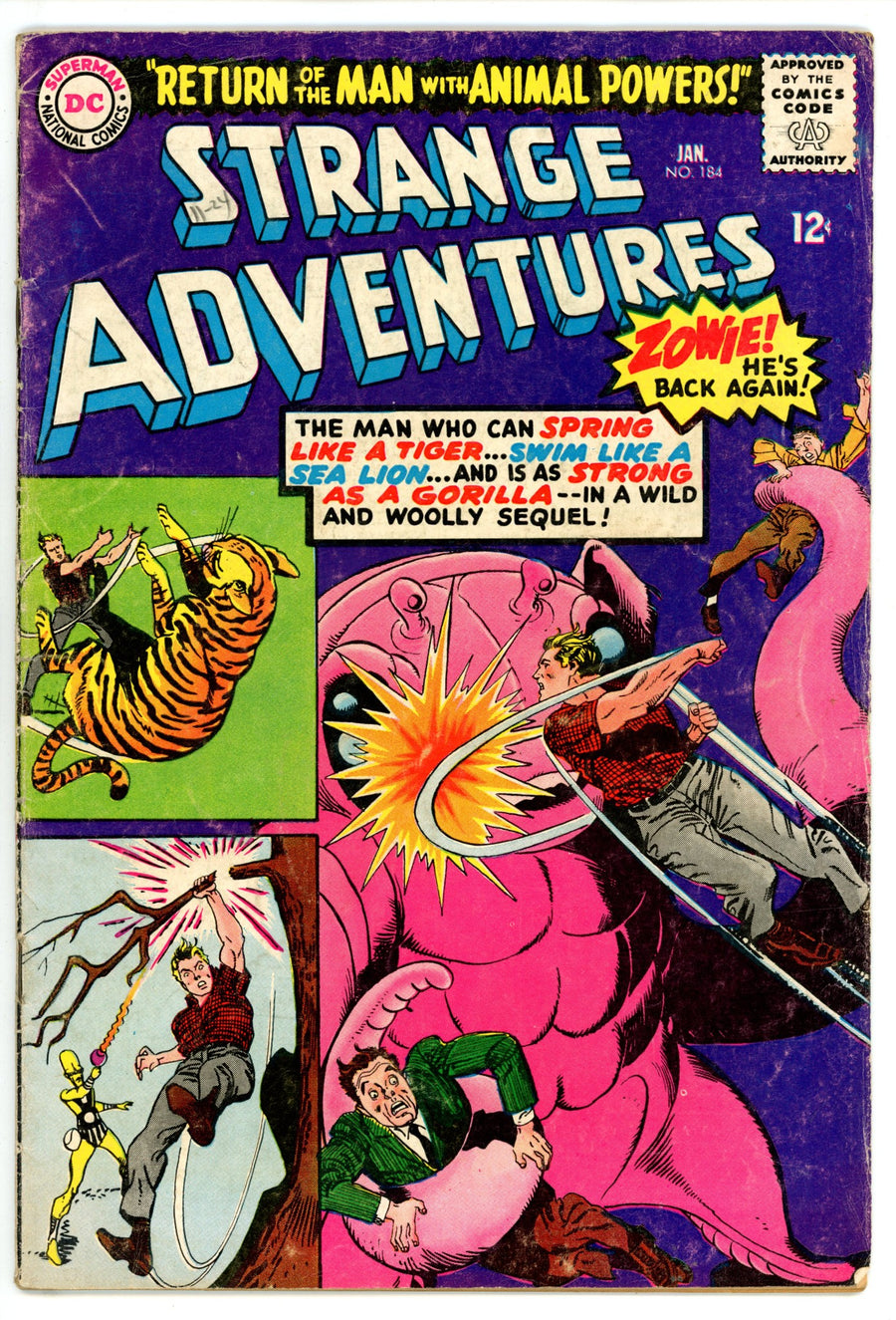 Strange Adventures Vol 1 184  VG+ (4.5)   (1966)        