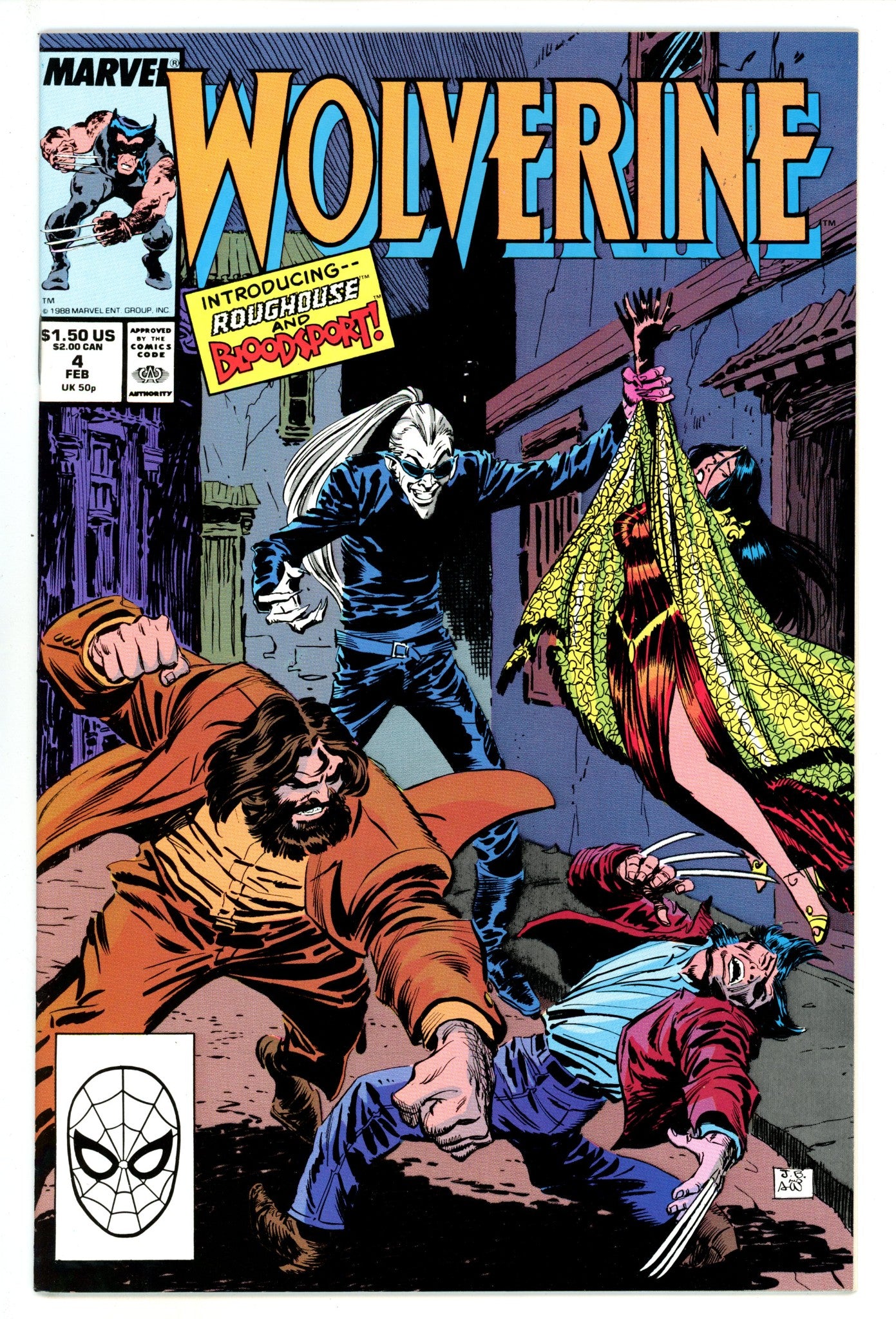 Wolverine Vol 2 4 NM- (9.2) (1989) 