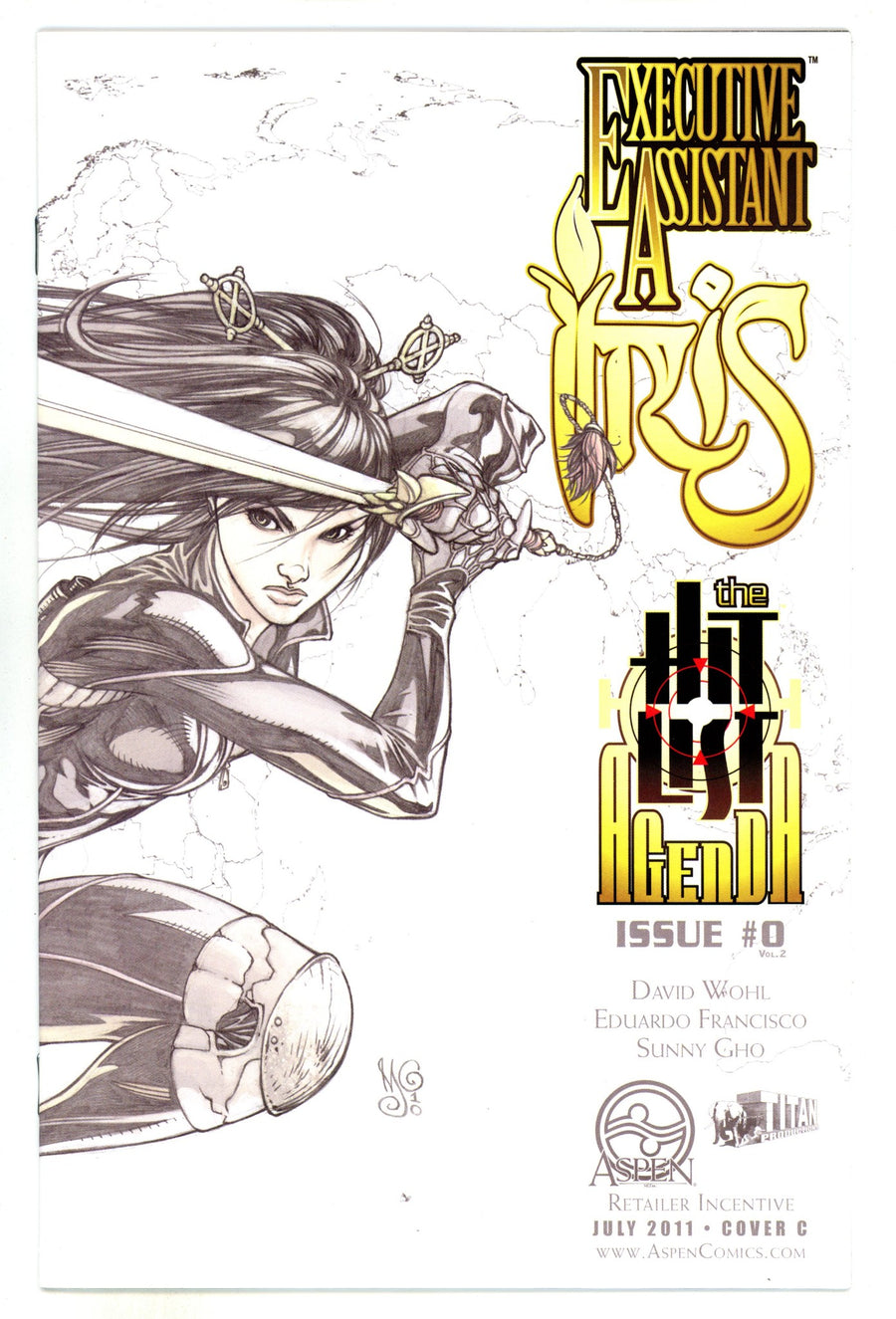 Executive Assistant: Iris Vol 2 0 Mid Grade (2011) Sketch Variant 