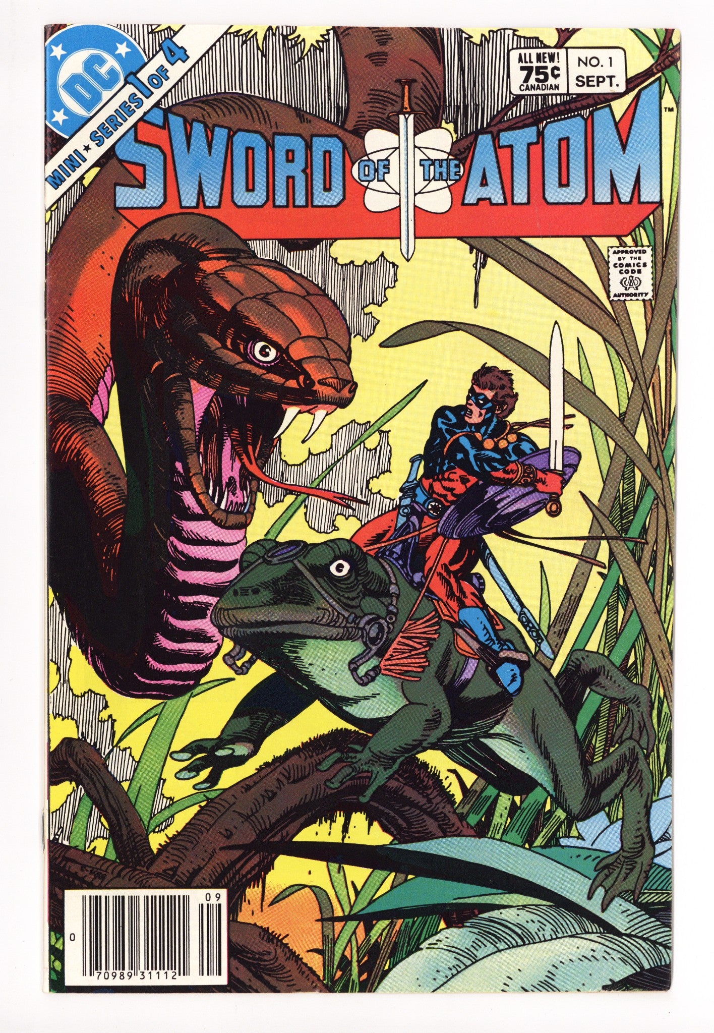 Sword of the Atom 1 Mid Grade (1983) Canadian Price Variant 