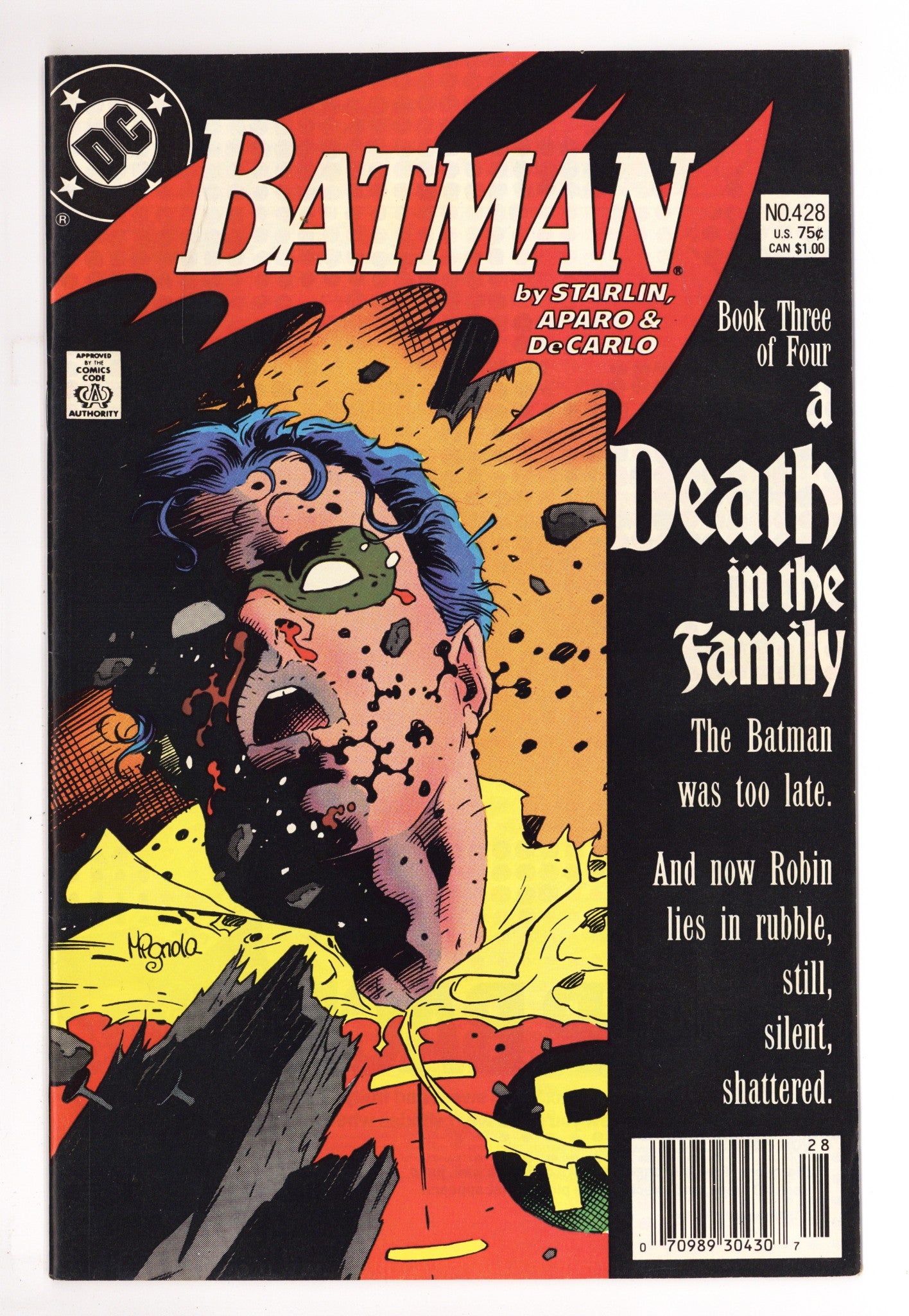 Batman Vol 1 428 VF+ (8.5) (1988) Newsstand 