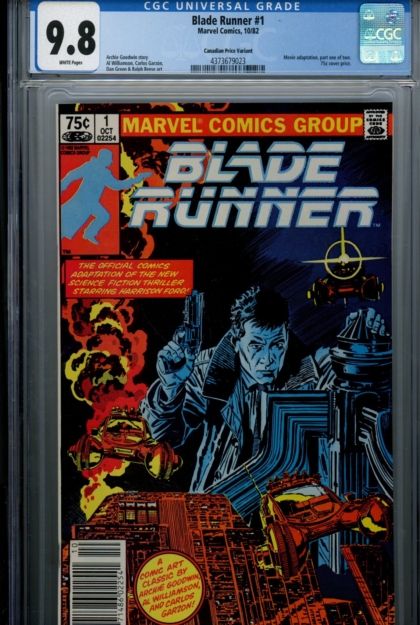 Blade Runner 1 CGC 9.8 (NM/M) (1982) Canadian Price Variant 