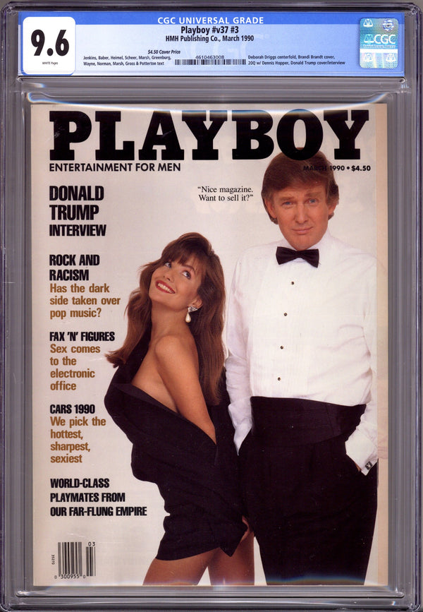 Playboy Vol 37 3 CGC 9.6 (NM+) (1990) Canadian Price Variant