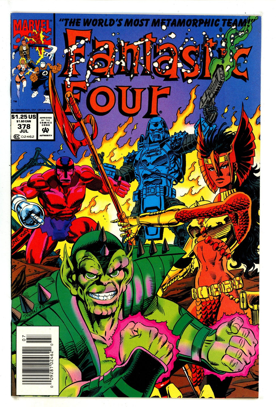 Fantastic Four Vol 1 378  High Grade   (1993)   Newsstand