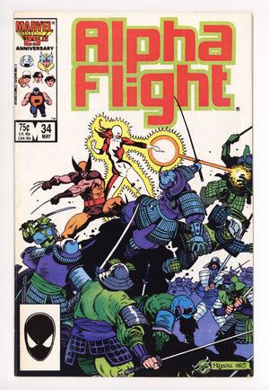 Alpha Flight Vol 1 34 FN/VF (7.0) (1986)