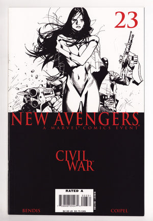 New Avengers Vol 1 23 High Grade (2006) Coipel B&W Variant