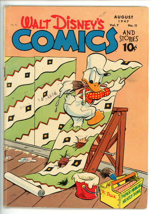 Walt Disney's Comics and Stories Vol 7 11 (83) VG (4.0) (1947) 