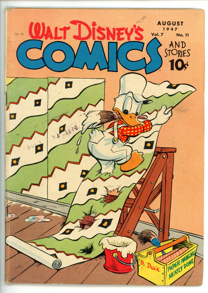 Walt Disney's Comics and Stories Vol 7 11 (83) VG (4.0) (1947) 