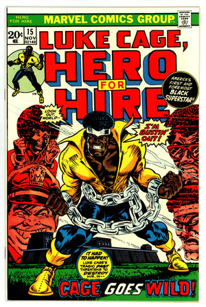 Hero for Hire 15 VF- (7.5) (1973) 