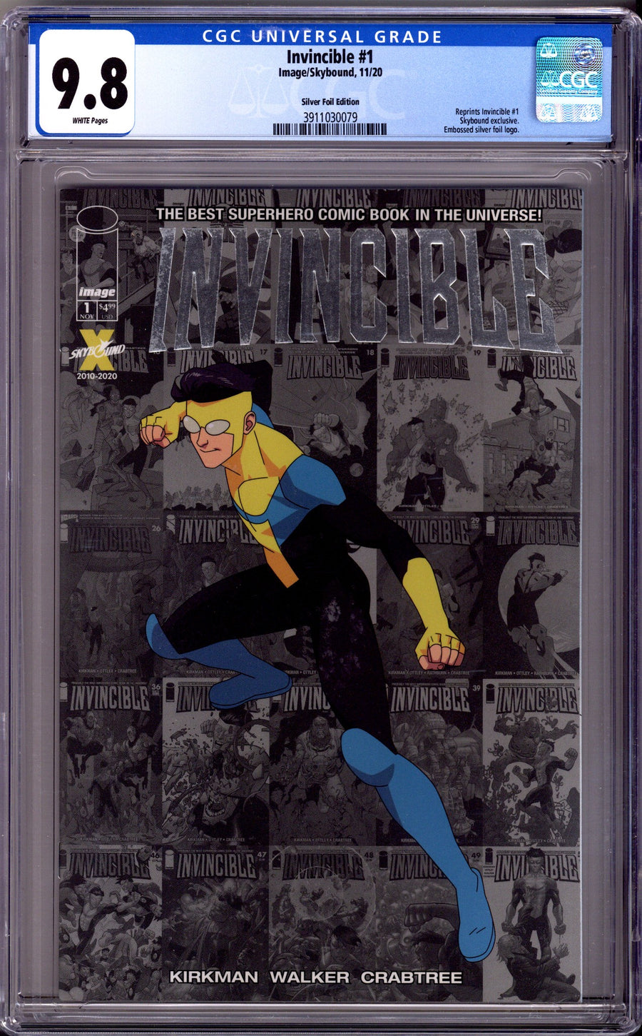 Invincible #1 Local Comic Shop Day 1 CGC 9.8 (NM/M) Silver Foil (2020) 