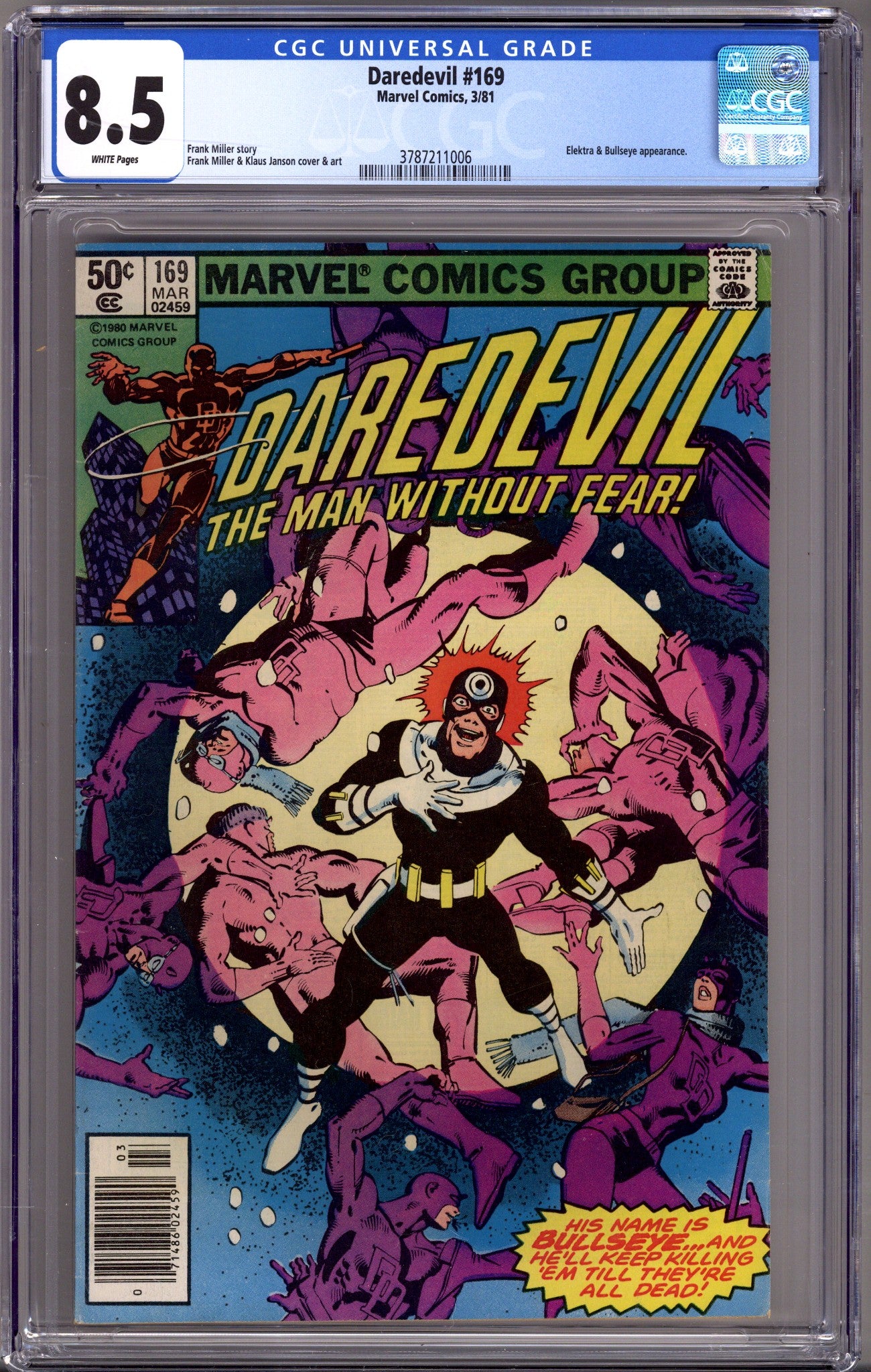Daredevil Vol 1 169 CGC 8.5 (VF+) (1981) Newsstand 