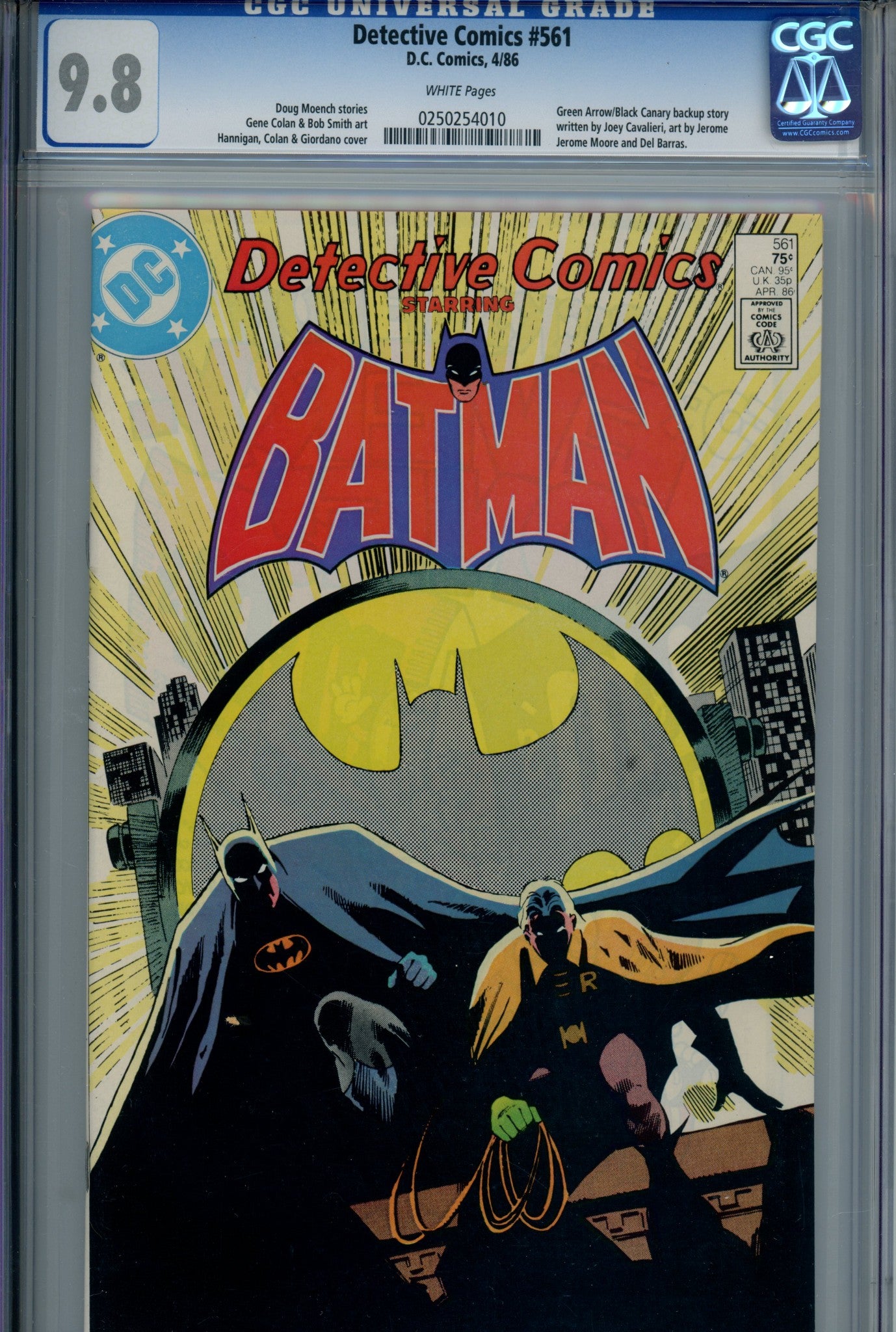 Detective Comics Vol 1 561 CGC 9.8 (1986)