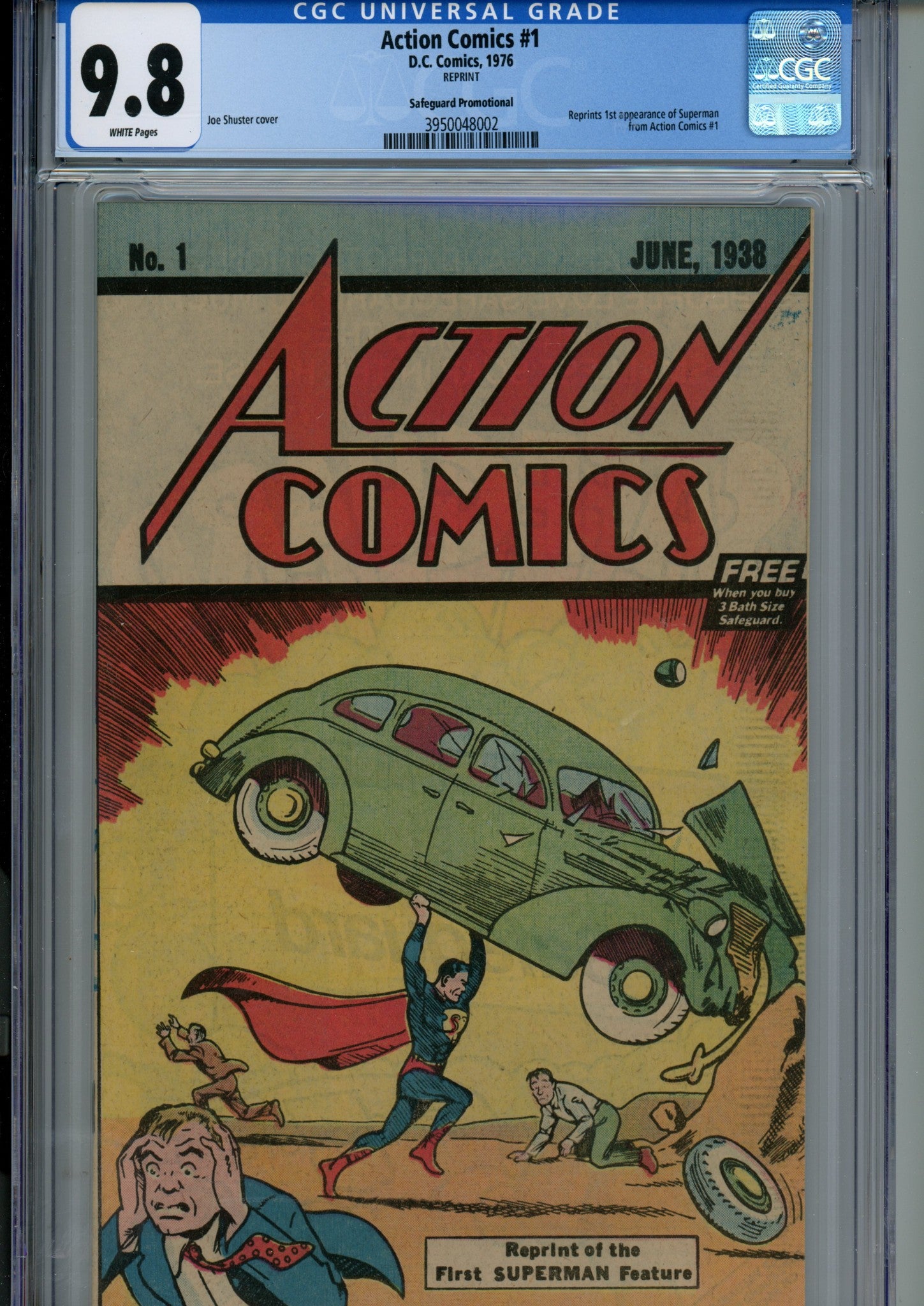 Action Comics [Safeguard Deodorant Giveaway] 1 CGC 9.8 (NM/M) (1976) 