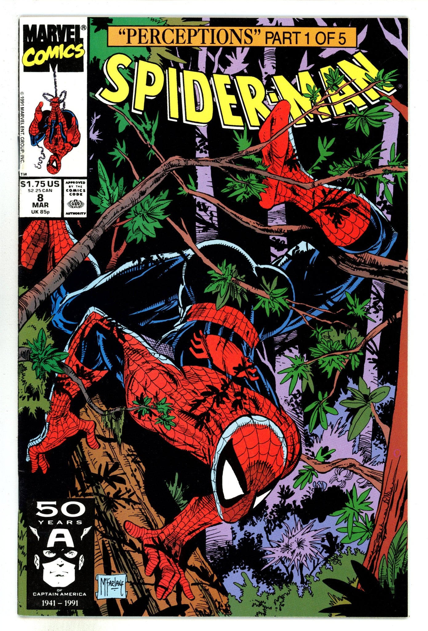 Spider-Man Vol 1 8 Mid Grade (1991) 